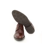 Derbies Manir en cuir marron