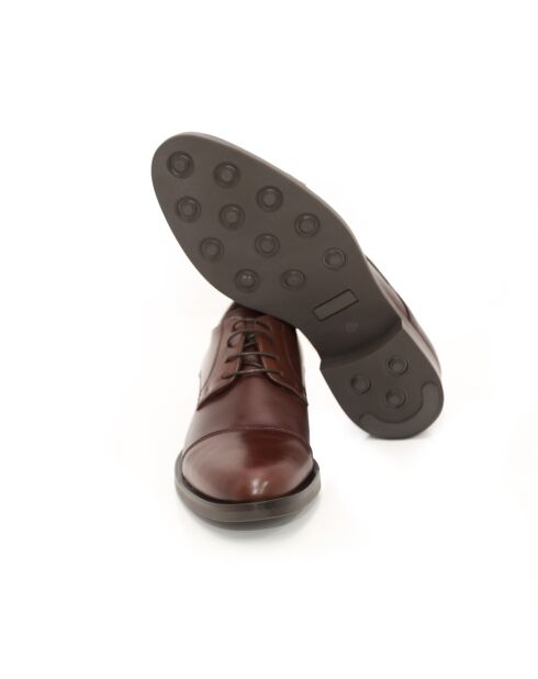 Derbies Manir en cuir marron