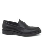 Mocassins Prasur en cuir noirs