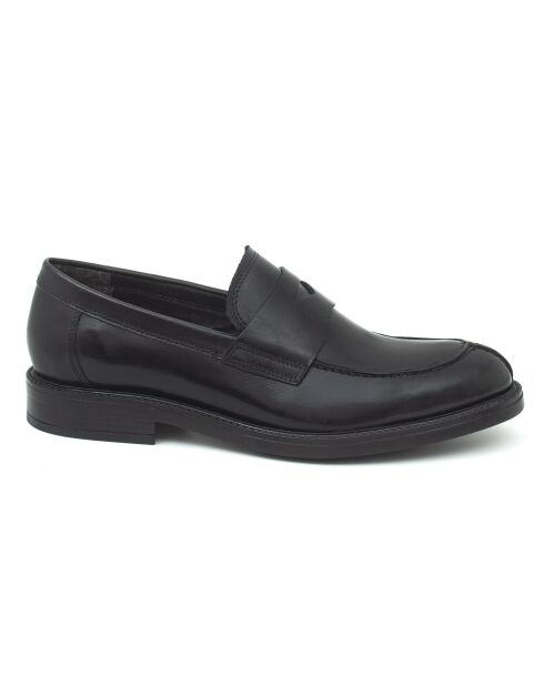 Mocassins Prasur en cuir noirs