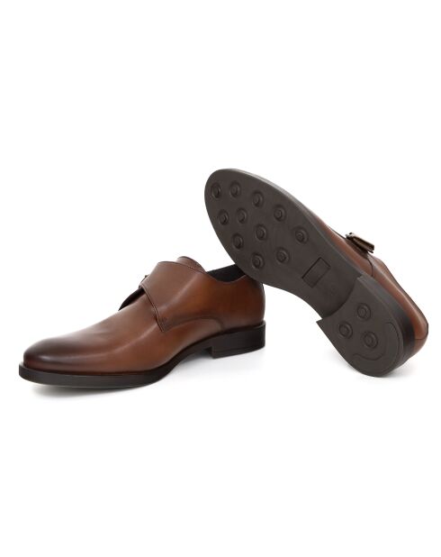 Monks Perola en cuir marron