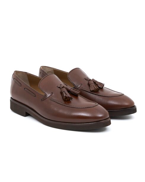 Mocassins Fibome en cuir marron