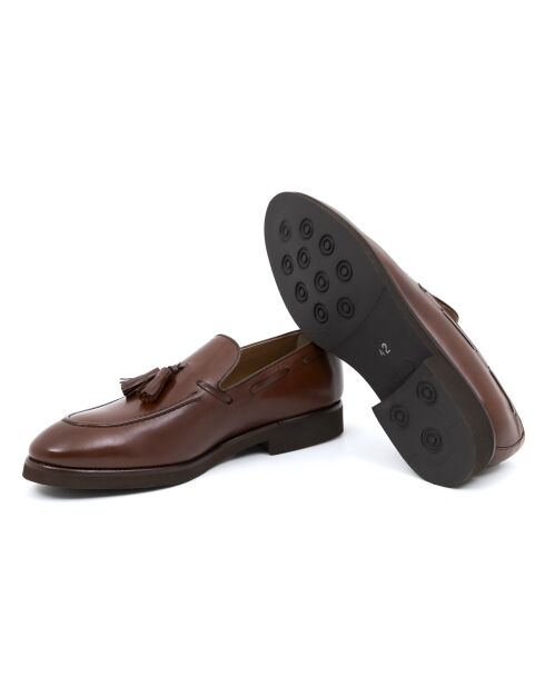 Mocassins Fibome en cuir marron