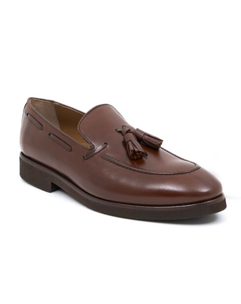 Mocassins Fibome en cuir marron