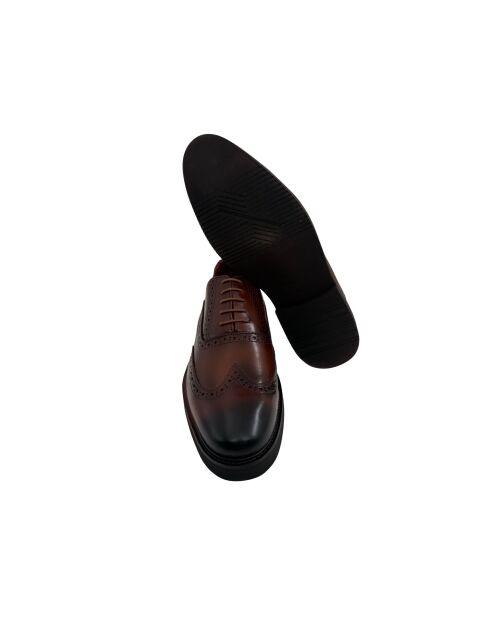 Oxford Parnel en cuir marron