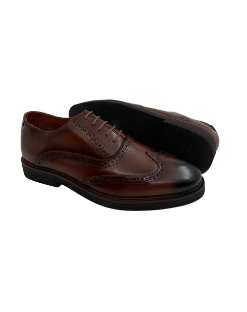 Oxford Parnel en cuir marron