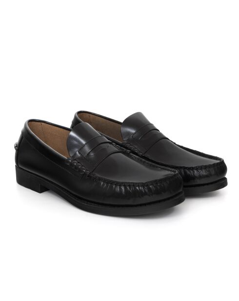 Mocassins Ilora en cuir noir