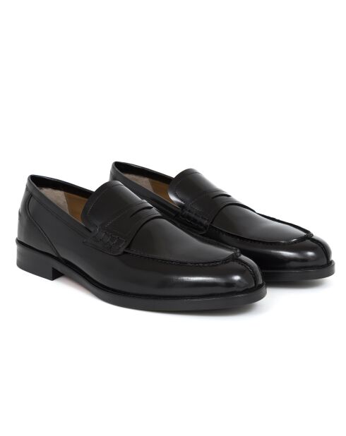 Mocassins Vizantik en cuir noirs