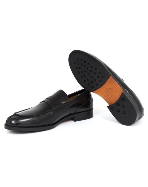 Mocassins Vizantik en cuir noirs
