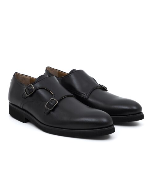 Monks Fankmen en cuir noir