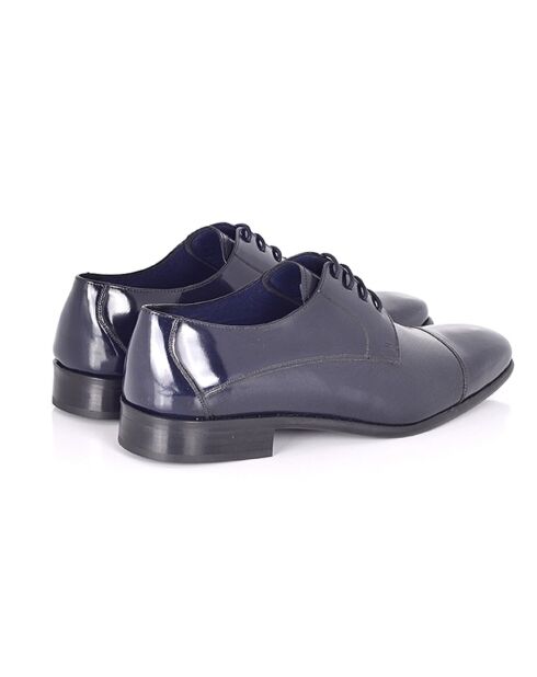 Derbies Pakel en cuir bleu marine
