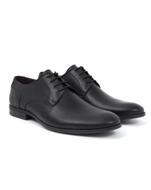 Derbies Manir en cuir noir