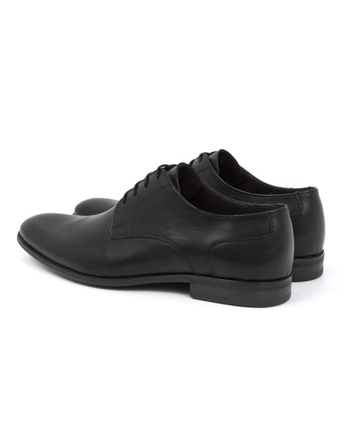 Derbies Manir en cuir noir