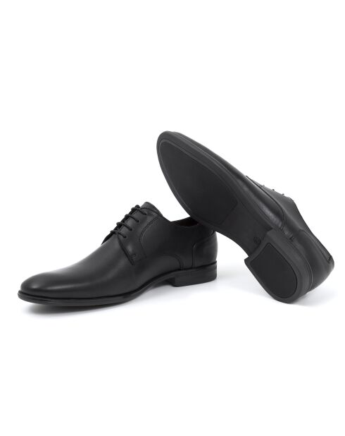 Derbies Manir en cuir noir