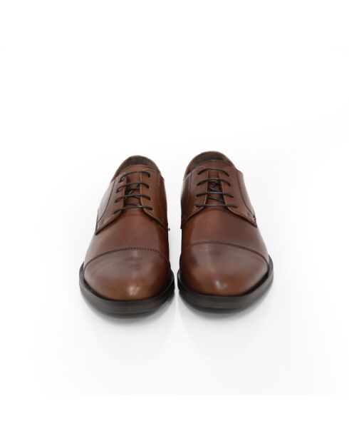Derbies Manir en cuir marron