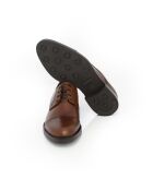 Derbies Manir en cuir marron