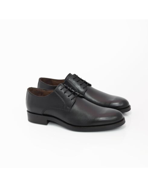 Derbies Banapor en cuir noir