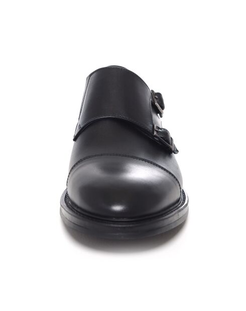 Monks Elvin en cuir noir