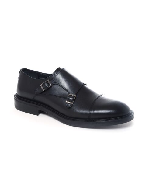 Monks Elvin en cuir noir