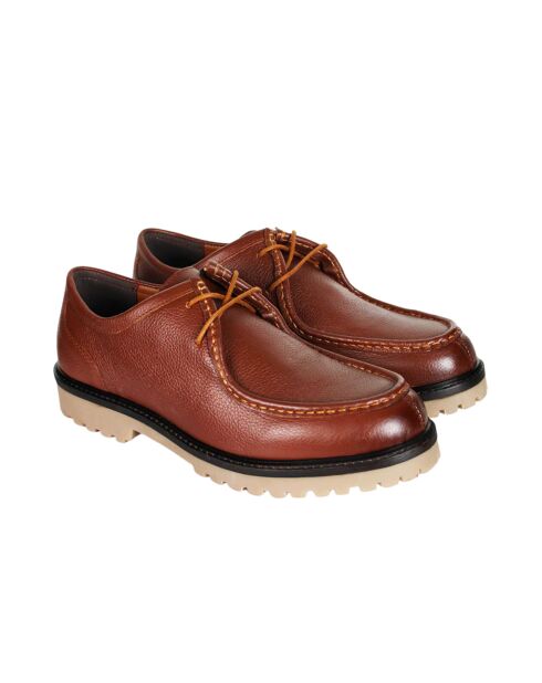 Derbies Timen en cuir marron
