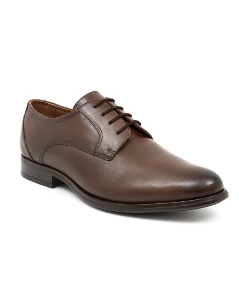 Derbis de cuero marrón prano