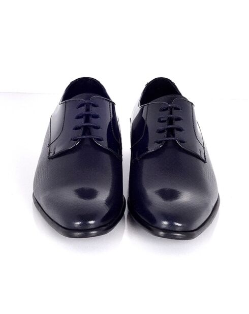 Derbies Pafor en cuir bleu marine