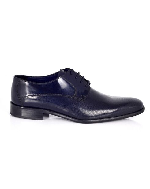 Derbies Pafor en cuir bleu marine