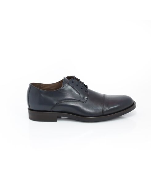 Derbies Manir en cuir bleu marine