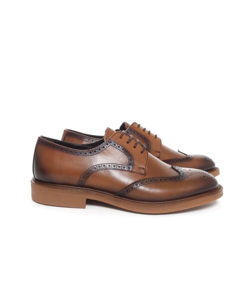 Derbies Marenio en cuir marron