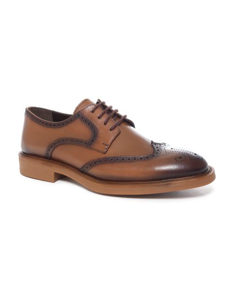 Derbies Marenio en cuir marron
