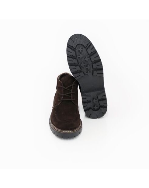 Boots Sopi en daim marron