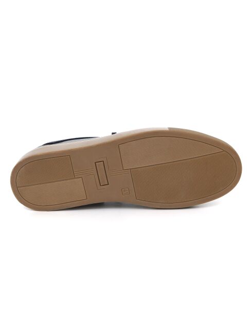 Sneakers Valior aus marineblauem Leder
