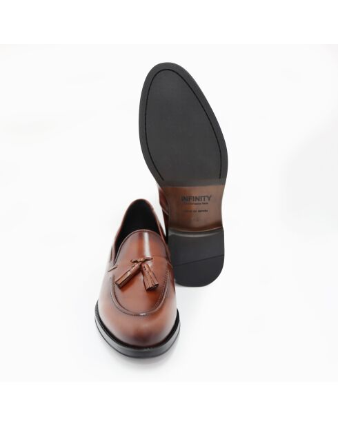 Mocassins Vizmo en cuir marron