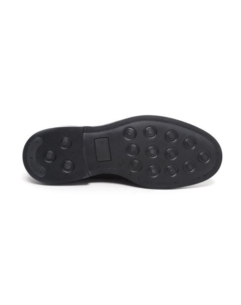 Monks Elvin en cuir noir