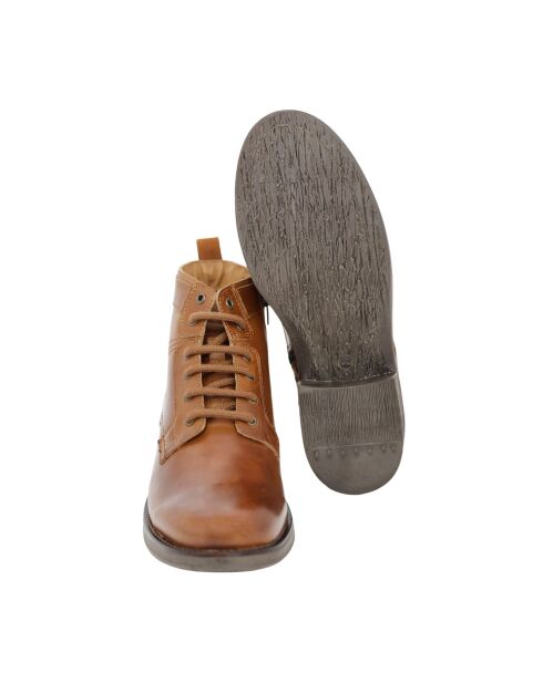 Stivali Trevol in pelle marrone