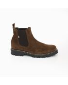 Boots Chelsea Sonip en daim marron