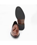 Mocassins Vizmo en cuir marron