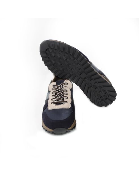 Zapatillas Londor de piel azul marino