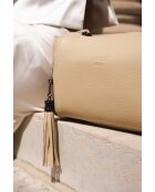 Handtasche Smoo aus beigem Leder - 26 x 19 x 9 cm