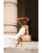 Handtasche Smoo aus beigem Leder - 26 x 19 x 9 cm