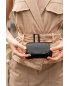 Friend Geldbörse aus schwarzem Leder - 20x12x3 cm