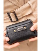 Friend Geldbörse aus schwarzem Leder - 20x12x3 cm