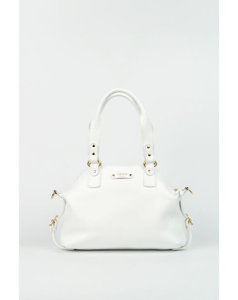 Mini-Handtasche Odelia aus weißem Leder - 29x22x3 cm