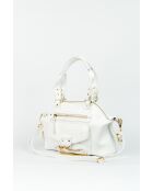Bolso de mano Mini Odelia de piel blanca - 29x22x3 cm