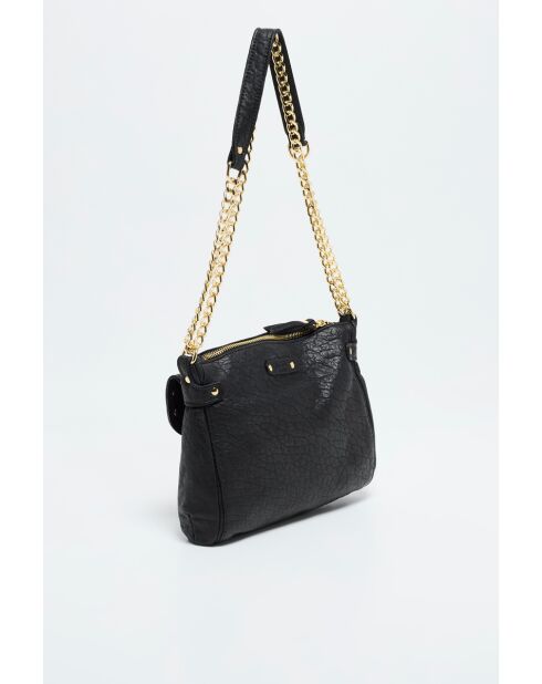 Bandolera negra Yasmine - 25x20x5 cm