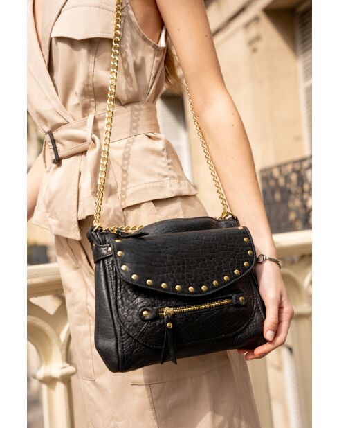 Bandolera negra Yasmine - 25x20x5 cm