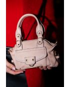 Bolso de mano Odelita en piel nude - 14,5x11x1,5 cm