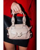 Bolso de mano Odelita en piel nude - 14,5x11x1,5 cm