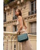 Bolso de hombro de piel Green Seren - 23,5x10x16 cm