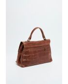 Sac à main en Cuir Lisa Camel - 36x25x14 cm